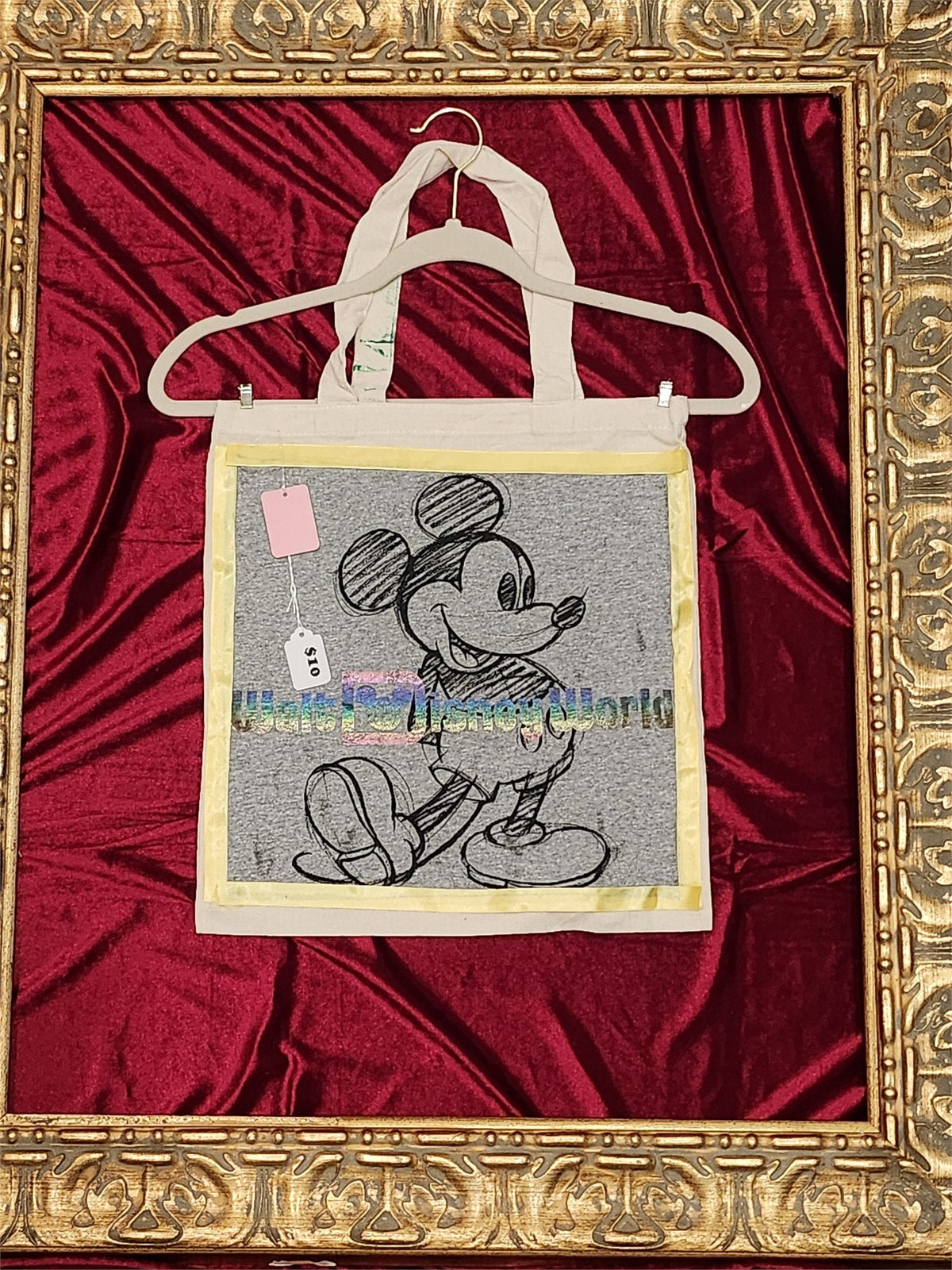 Walt Disney World Mickey Cream Medium Tote Bag | One-of-a-Kind Custom TBags