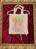Minnie Birthday Girl Cream Medium Tote Bag | One-of-a-Kind Custom TBags