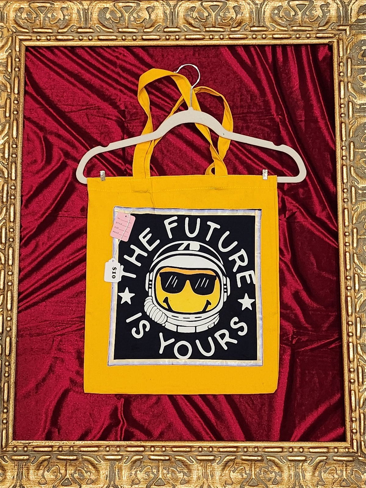 Future Is Yours Gold Medium Tote Bag | One-of-a-Kind Custom TBags