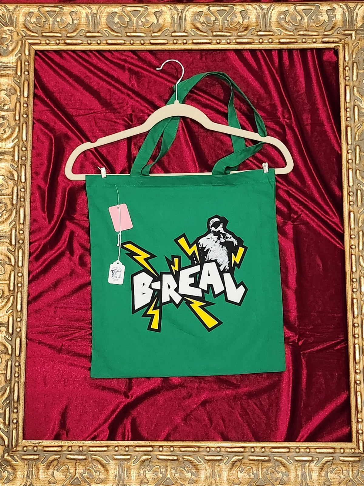 B Real Green Medium Tote Bag | One-of-a-Kind Custom TBags