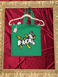 B Real Green Medium Tote Bag | One-of-a-Kind Custom TBags