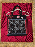 Tinkerbell with Webs Black Medium Tote Bag | One-of-a-Kind Custom TBags