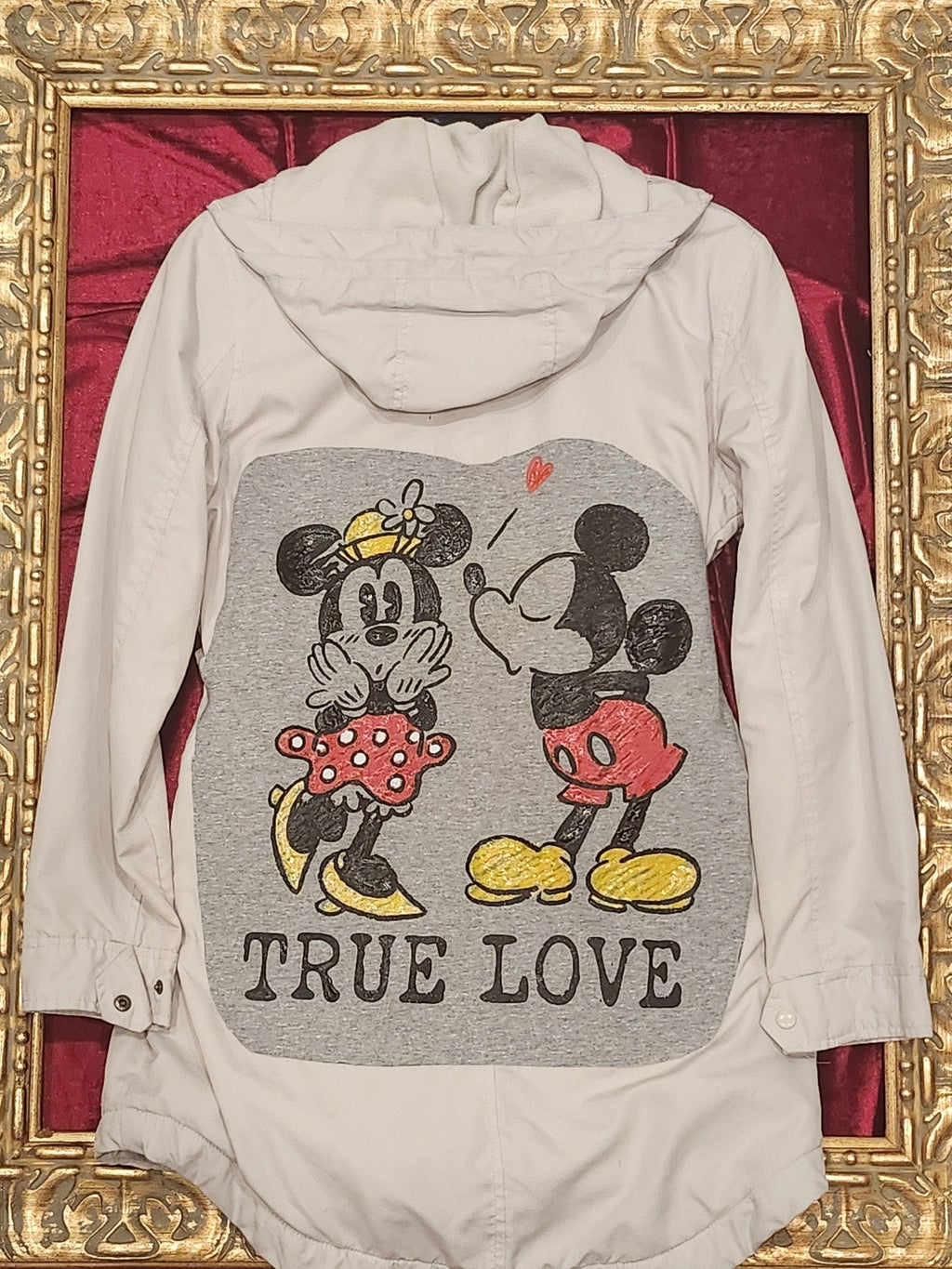 One-of-a-Kind True Love Upcycled Khaki Jacket – Women’s Small — additional view