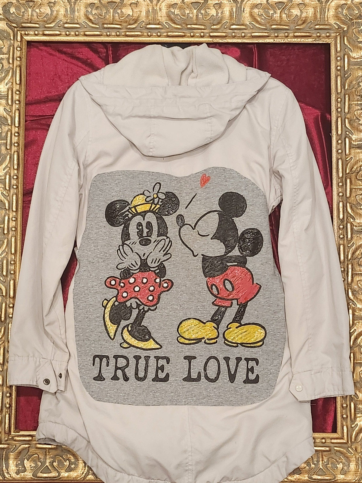 One-of-a-Kind True Love Upcycled Khaki Jacket – Women’s Small — additional view