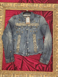 One-of-a-Kind Collector Animal & Coin Upcycled Denim Jacket – Women’s Small