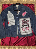 Support Your Local Nurse — One-of-a-Kind Nurse Appreciation Jean Jacket — Medium