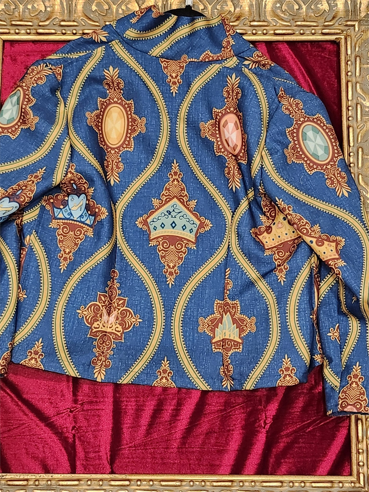 Handmade Blue Princess Jewels & Crowns Lightweight Jacket – Size M - additional view