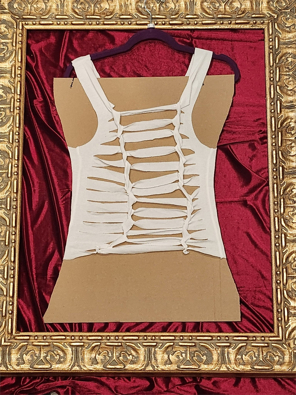 Lovers Rock Upcycled Cutout Tank Top – Women’s Small – One of a Kind - additional view