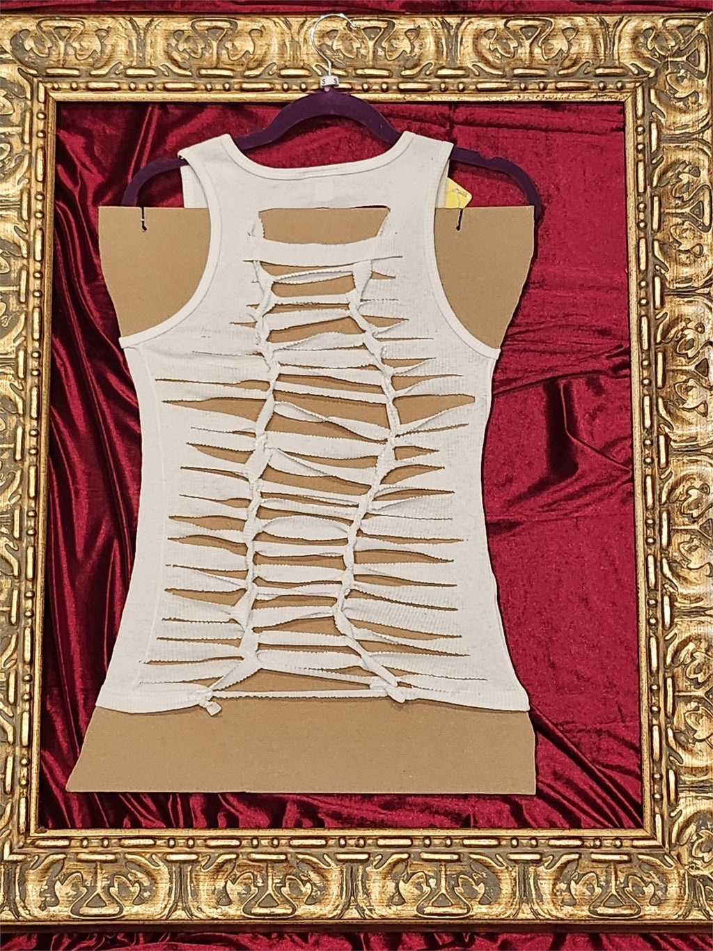 The Used Upcycled Cutout Tank Top – Women’s Small – One of a Kind - additional view