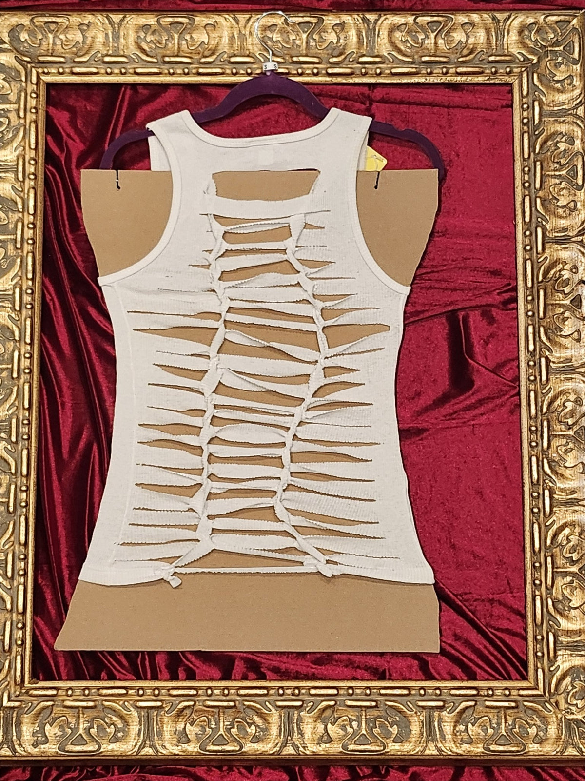 The Used Upcycled Cutout Tank Top – Women’s Small – One of a Kind - additional view