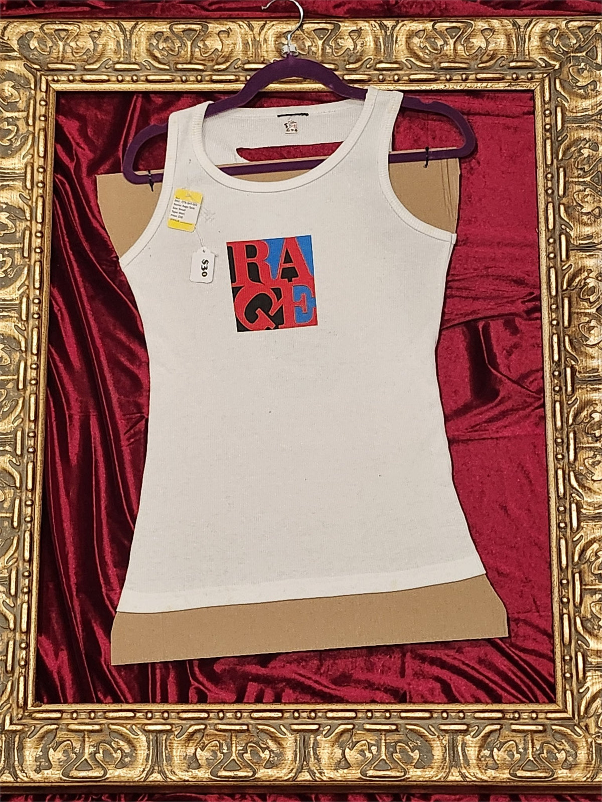RAGE Upcycled Cutout Tank Top – Women’s Small – One of a Kind