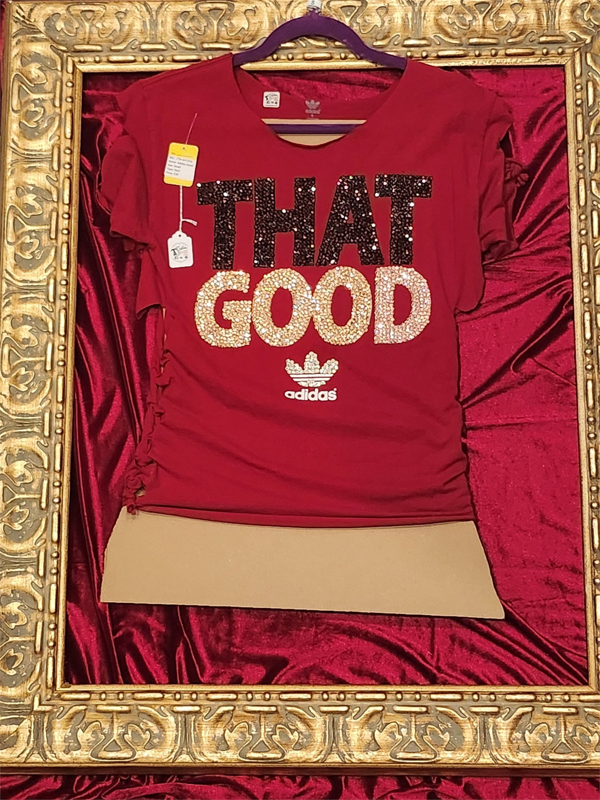 Adidas That Good Upcycled Statement Shirt – Women’s Small – One of a Kind