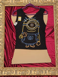 Minion Tank Upcycled One-of-a-Kind Top – Women’s Small