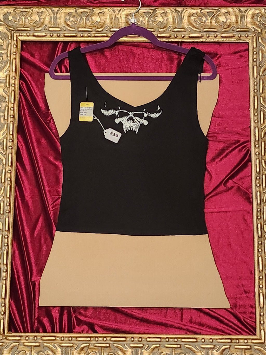 Danzig Tank Top Upcycled One-of-a-Kind Top – Women’s Small