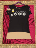 Mickey Peek a Boo Shirt Upcycled One-of-a-Kind Top – Women’s Small