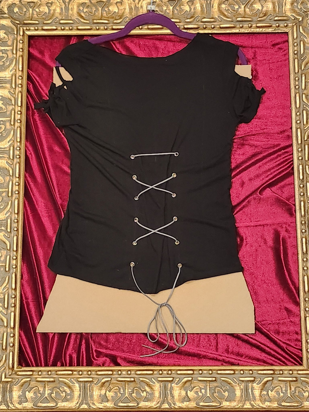 Mickey Peek a Boo Shirt Upcycled One-of-a-Kind Top – Women’s Small - additional view