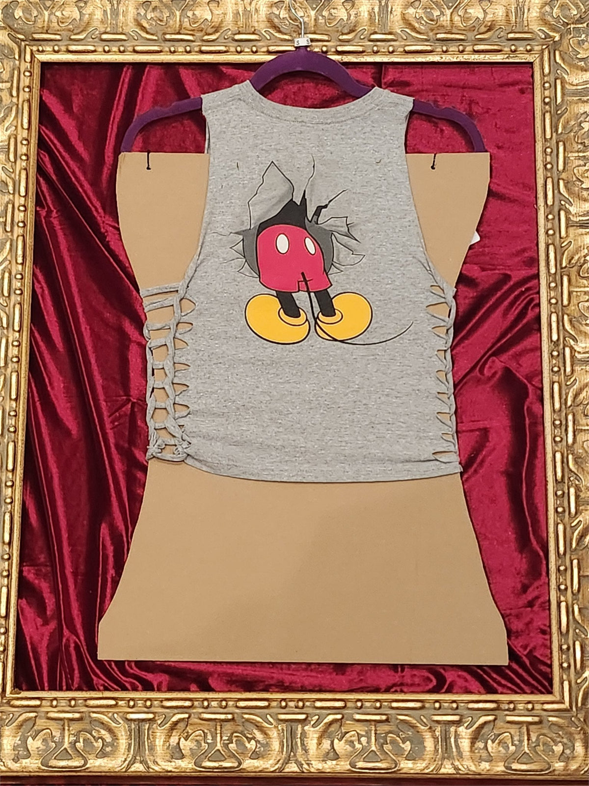 Mickey Tank Upcycled One-of-a-Kind Top – Women’s Small - additional view