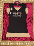 Wines Constantly Rhinestone Open-Back Tank – Women’s Small – One of a Kind