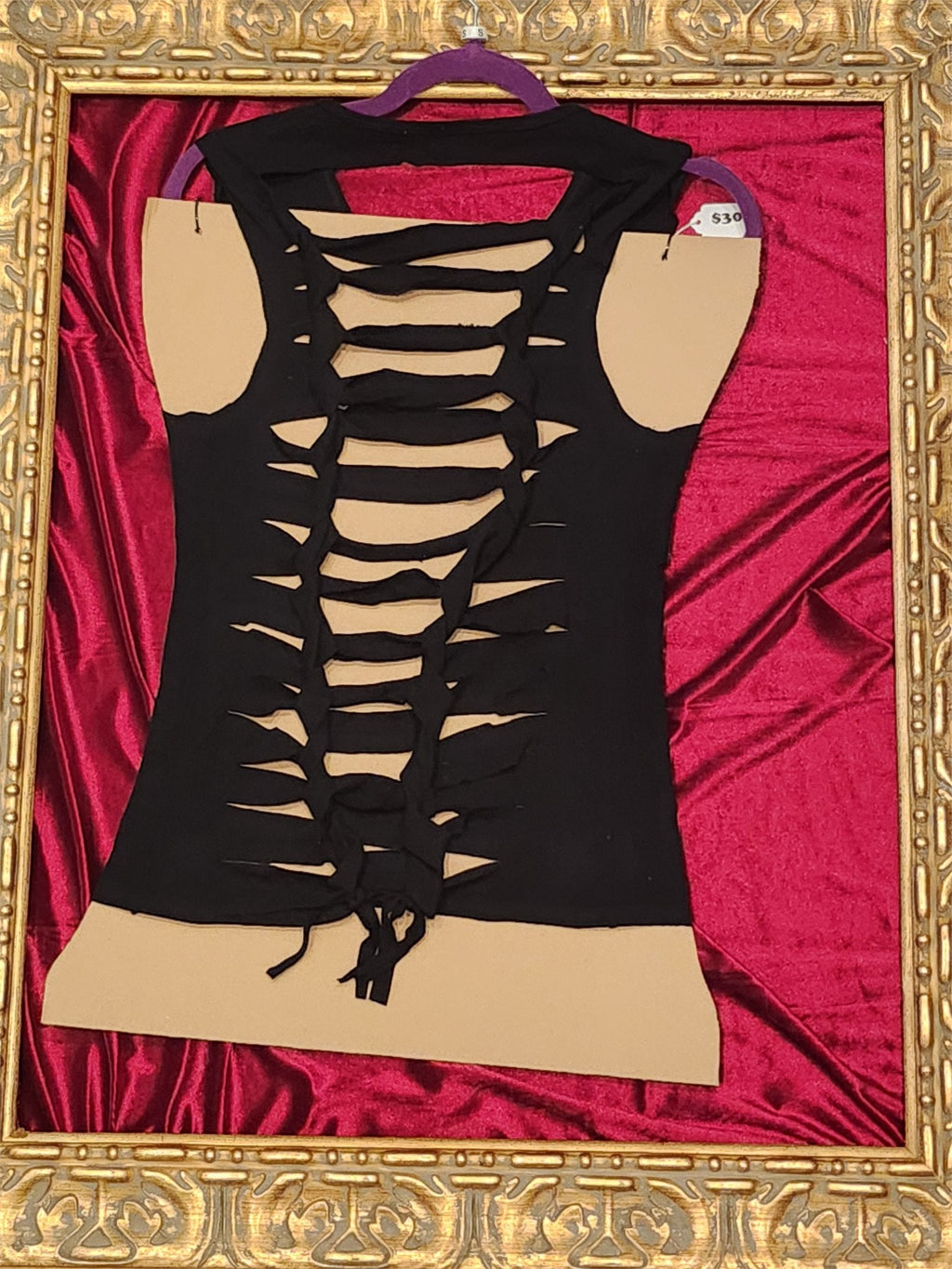 Wines Constantly Rhinestone Open-Back Tank – Women’s Small – One of a Kind - additional view