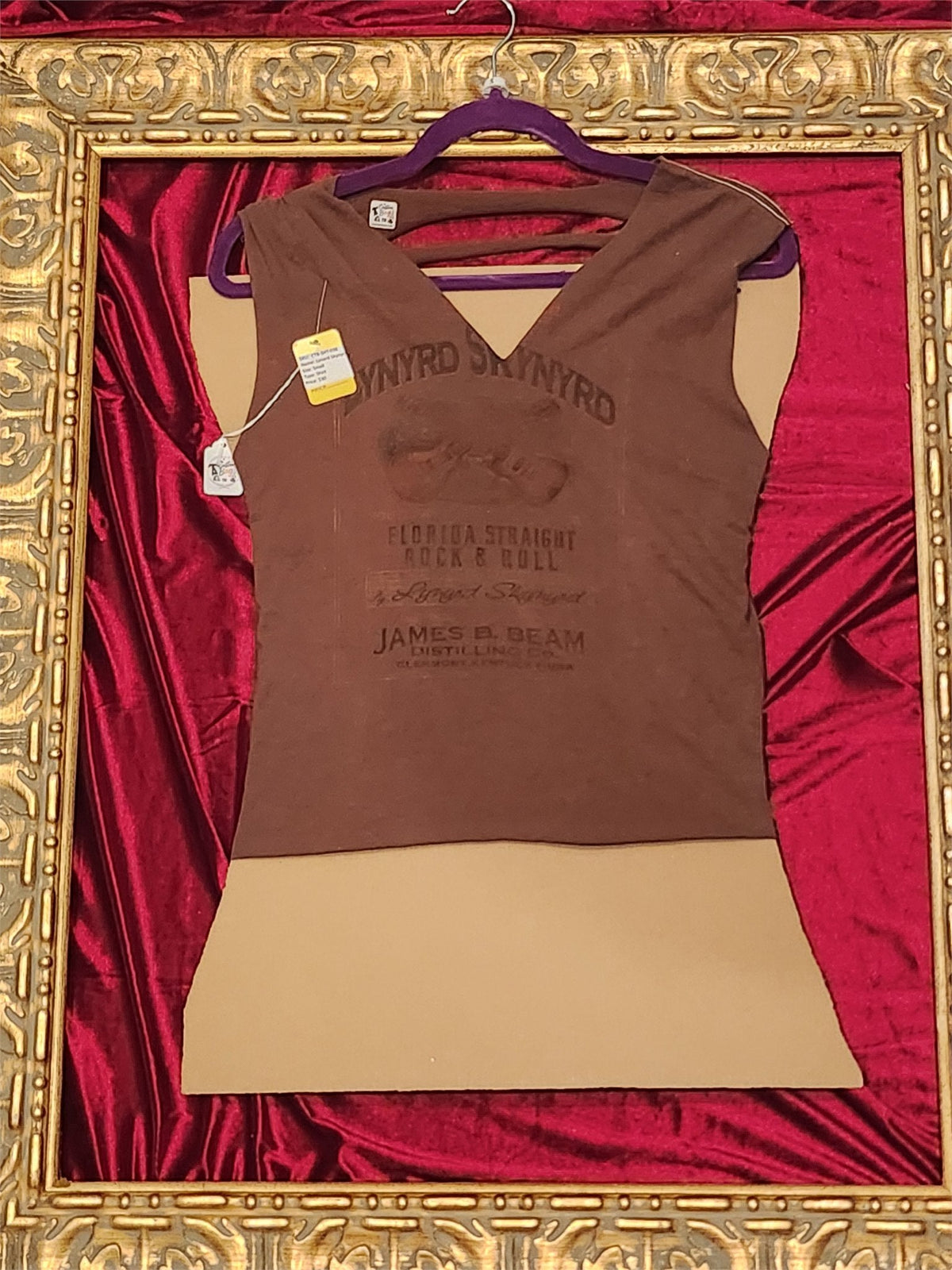 Lynyrd Skynyrd Faded Hand-Cut Open-Back Tank – Women’s Small – One of a Kind