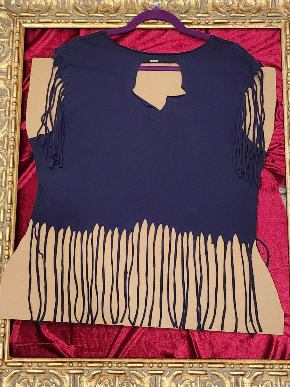 One-of-a-Kind Reworked Dallas Cowboys Fringe Tank – XL - additional view