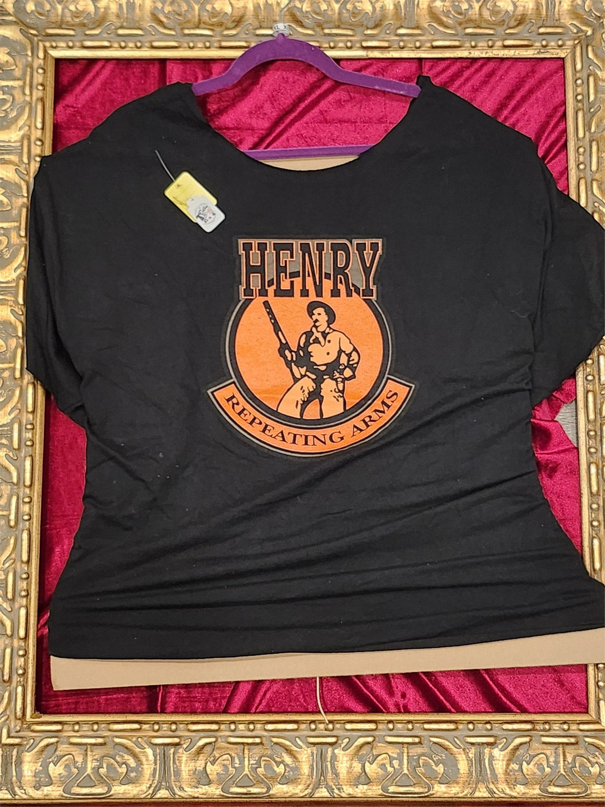 One-of-a-Kind Reworked Henry Repeating Arms Lace-Up Shirt – XL