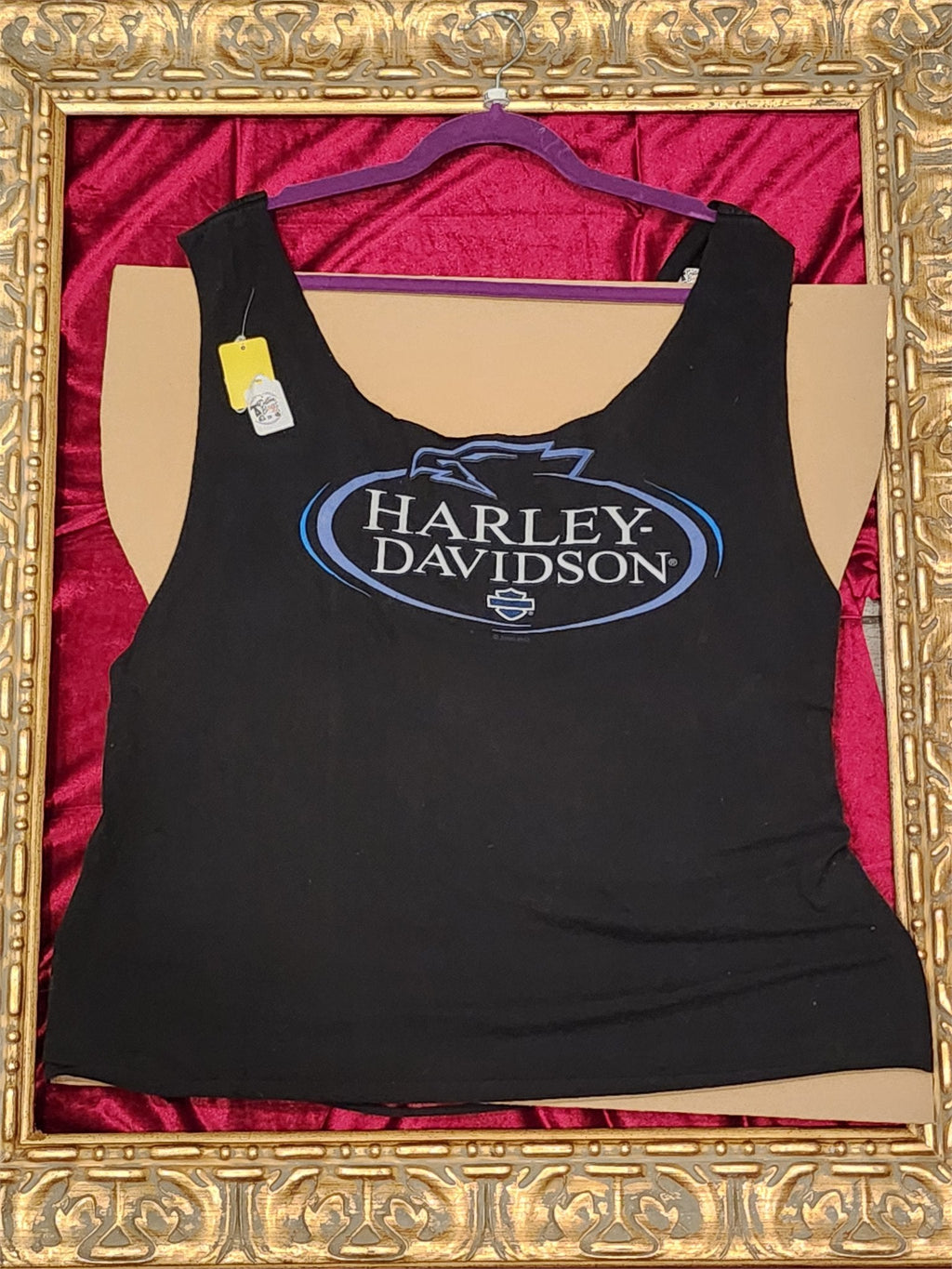 One-of-a-Kind Reworked Harley-Davidson Open-Back Tank – XL