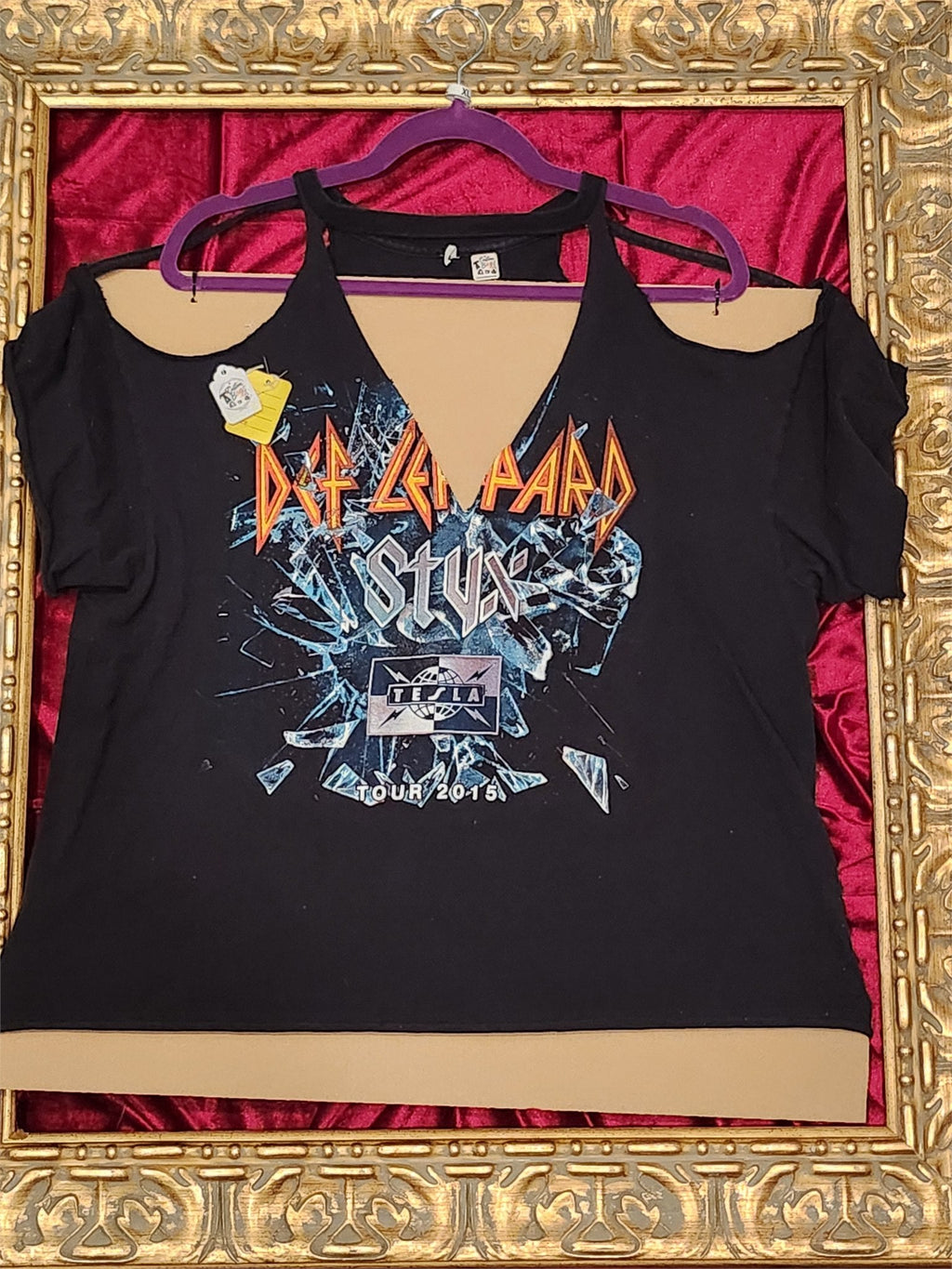 One-of-a-Kind Reworked Def Leppard Concert Shirt – XL