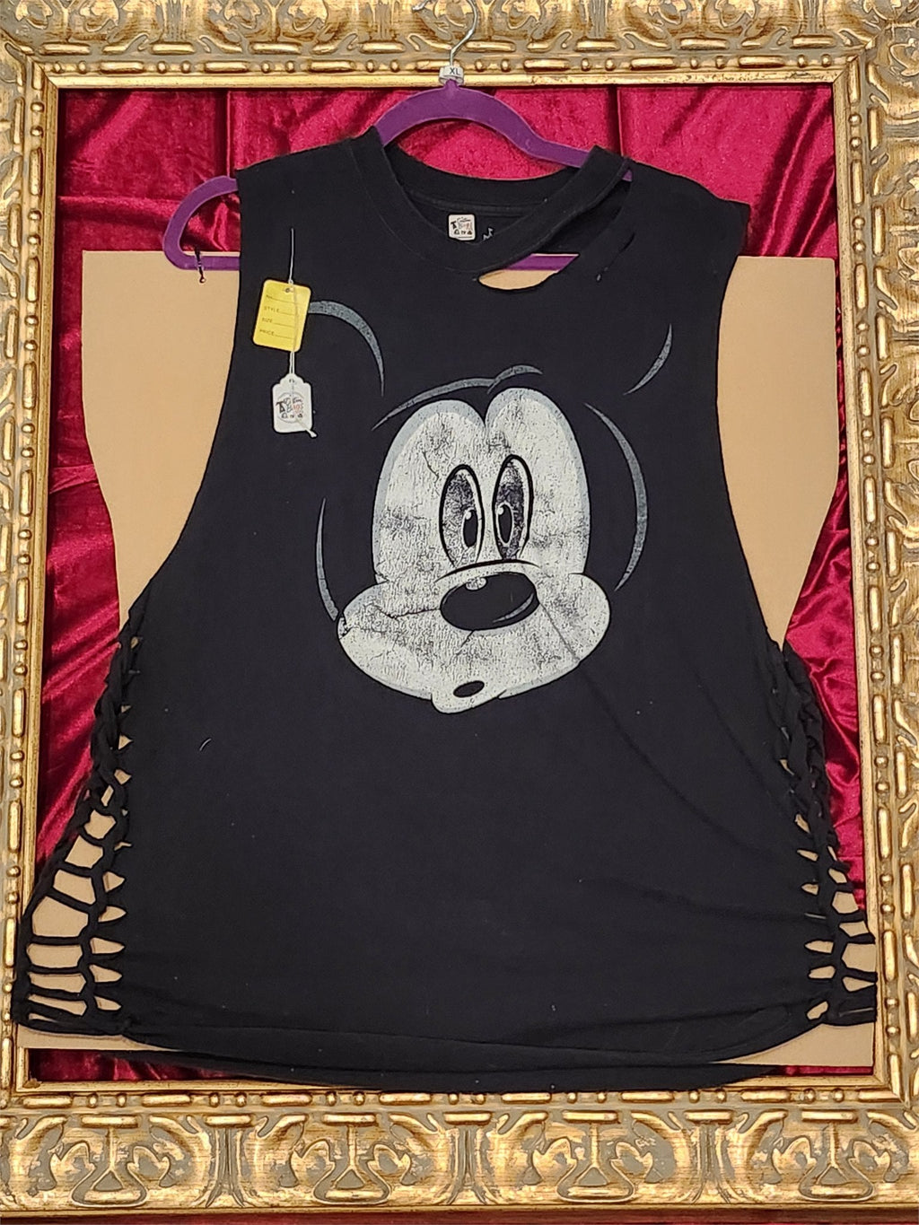 One-of-a-Kind Reworked Mickey Mouse Shirt – XL