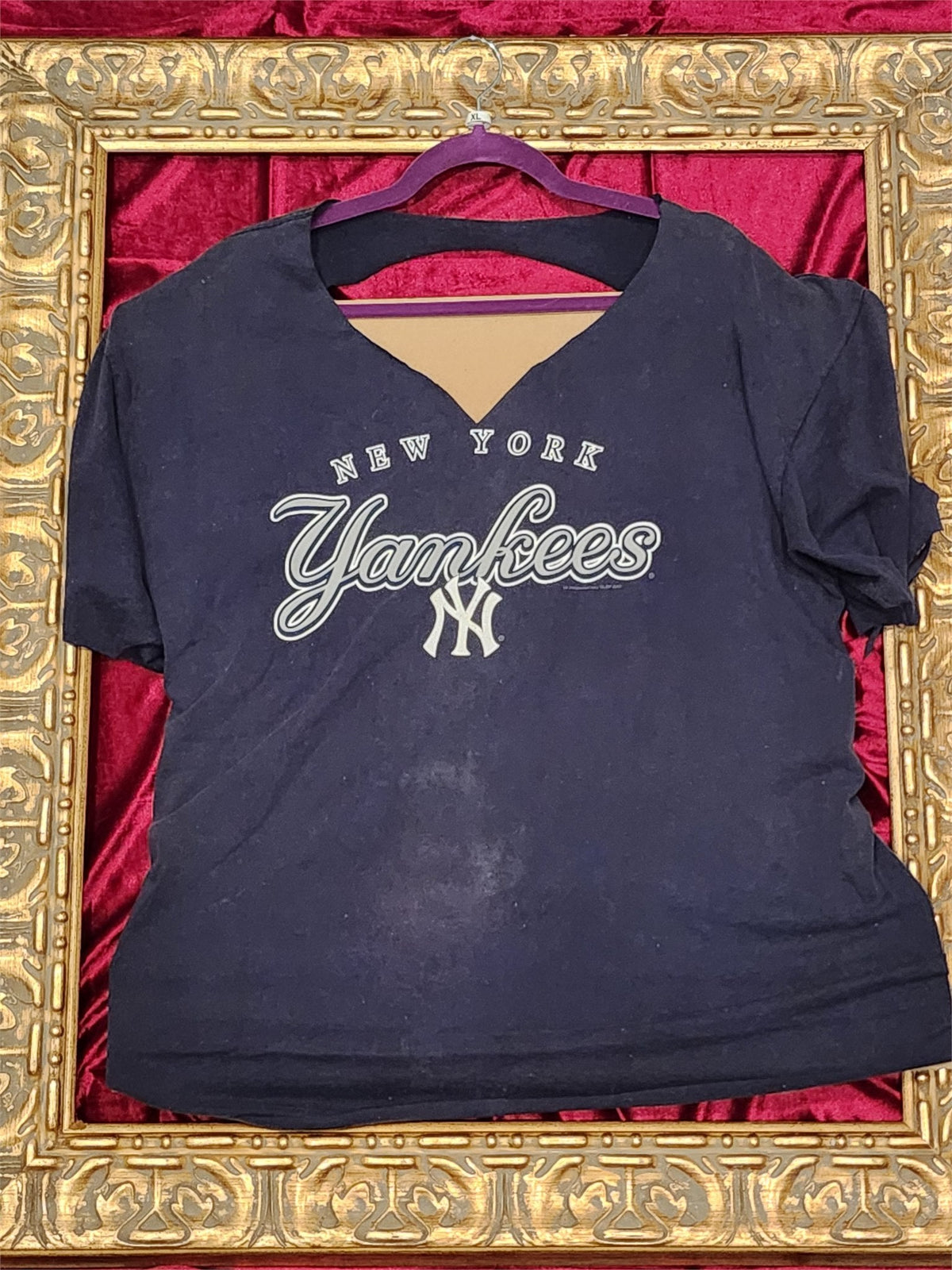 One-of-a-Kind Reworked NY Yankees Shirt – XL