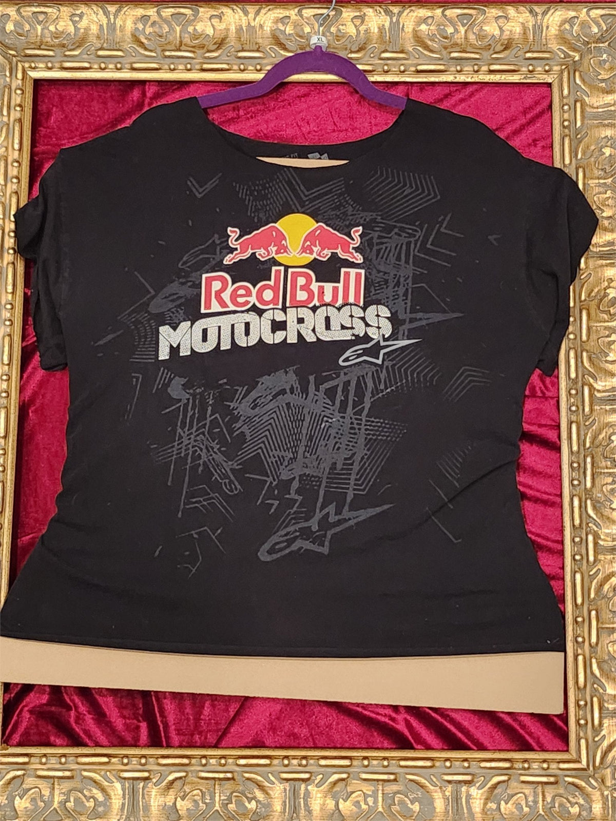 One-of-a-Kind Reworked Red Bull Motocross Shirt – XL