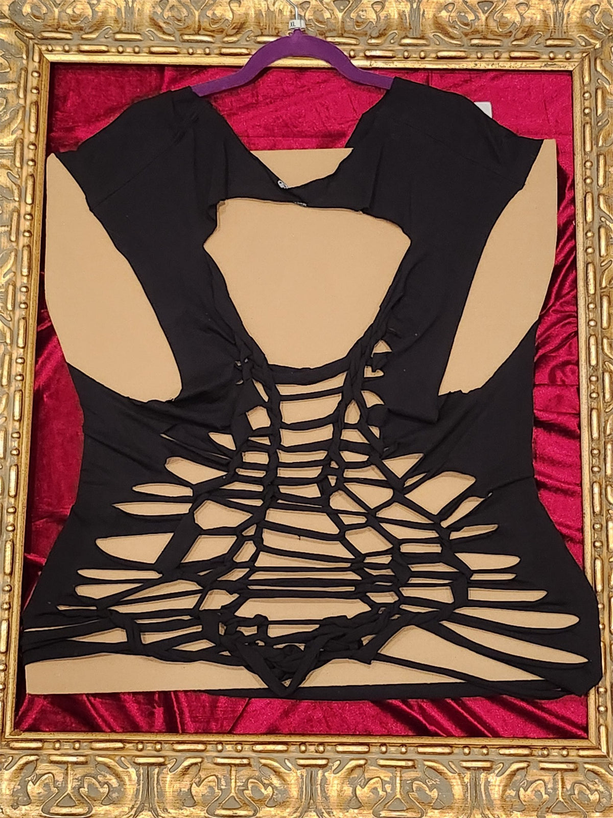 Slash Shirt – Upcycled One-of-a-Kind Women’s XL Reworked Shirt - additional view