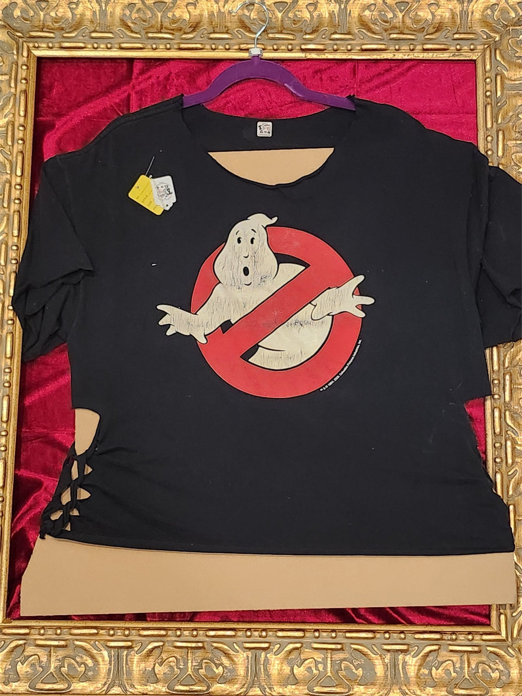 Ghostbusters Shirt – Upcycled One-of-a-Kind Women’s XL Reworked Shirt