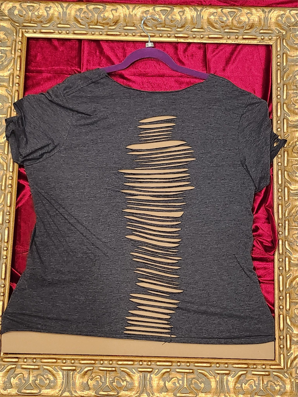Sloth Running Team Shirt – Upcycled One-of-a-Kind Women’s XL Reworked Shirt - additional view