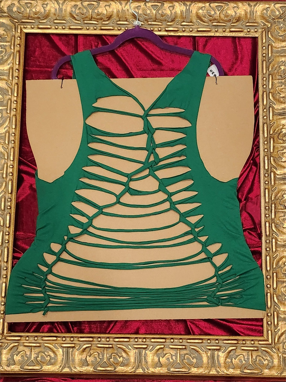 My Lucky Shirt Tank – Upcycled One-of-a-Kind Women’s XL Reworked Tank - additional view