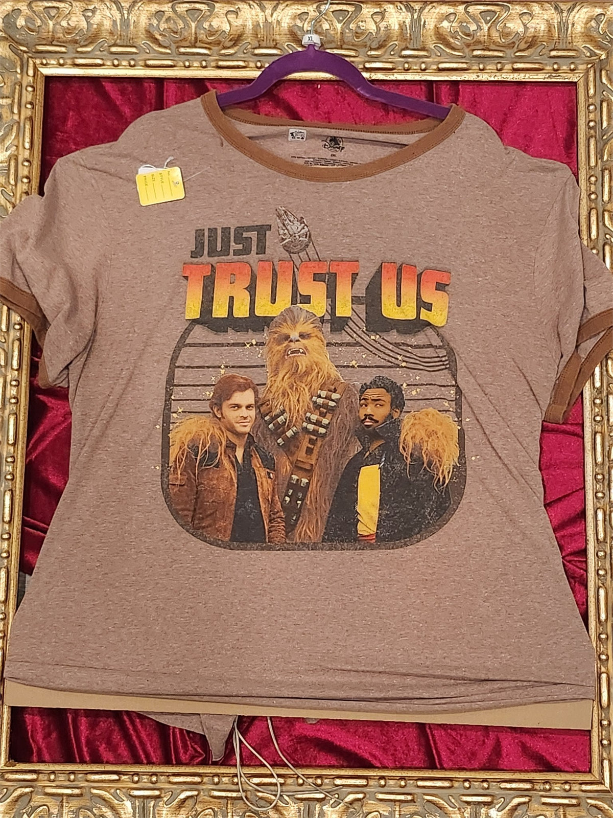 Just Trust Us Shirt – Upcycled One-of-a-Kind Women’s XL Reworked Shirt