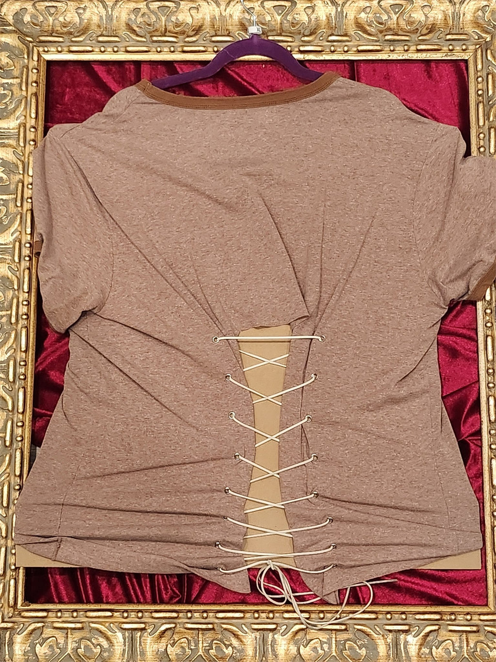Just Trust Us Shirt – Upcycled One-of-a-Kind Women’s XL Reworked Shirt - additional view