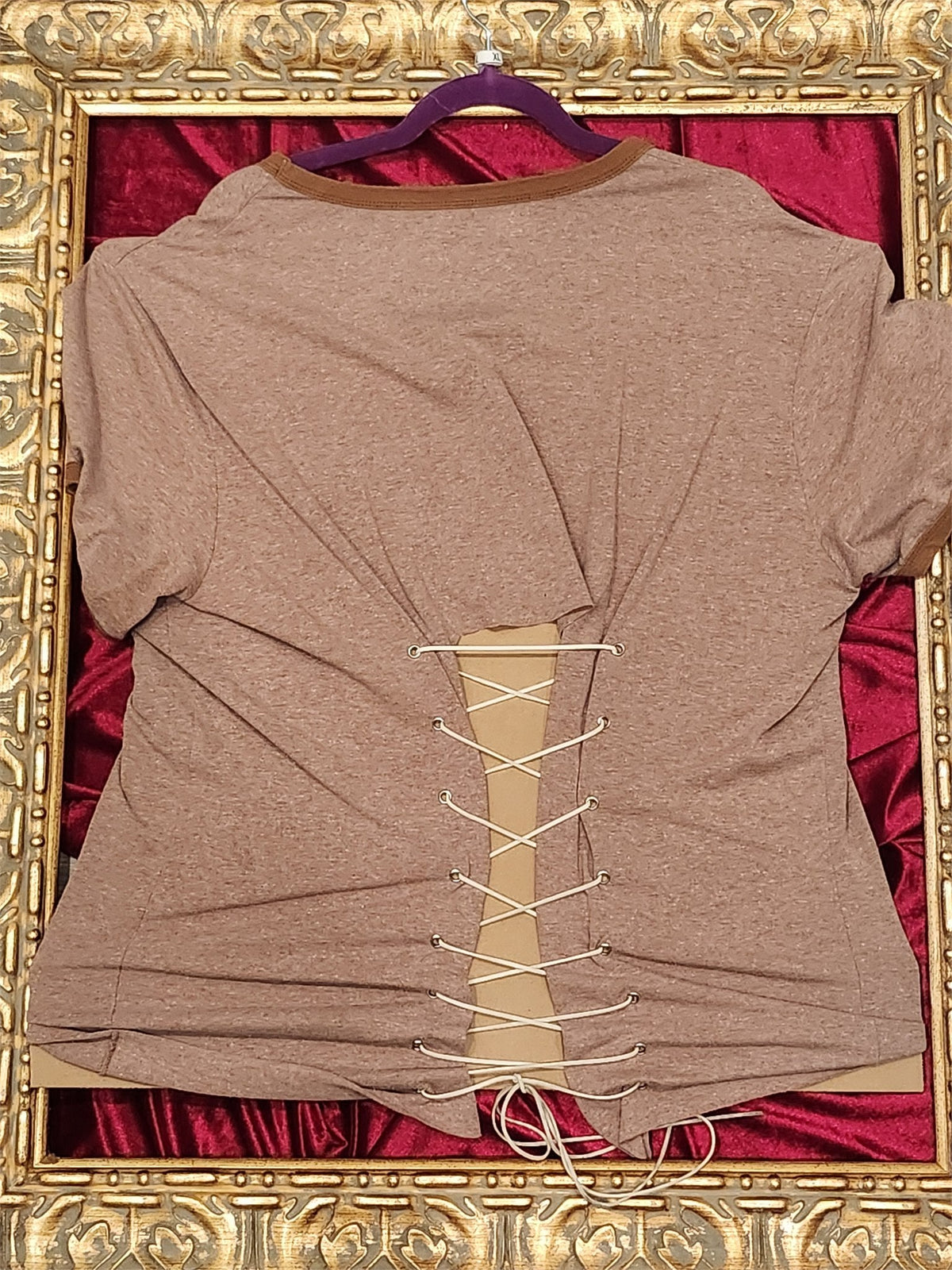 Just Trust Us Shirt – Upcycled One-of-a-Kind Women’s XL Reworked Shirt - additional view