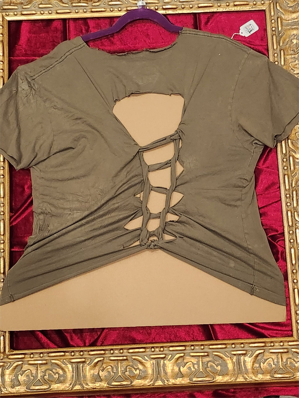 Gaming Shirt – Upcycled One-of-a-Kind Women’s XL Reworked Shirt - additional view