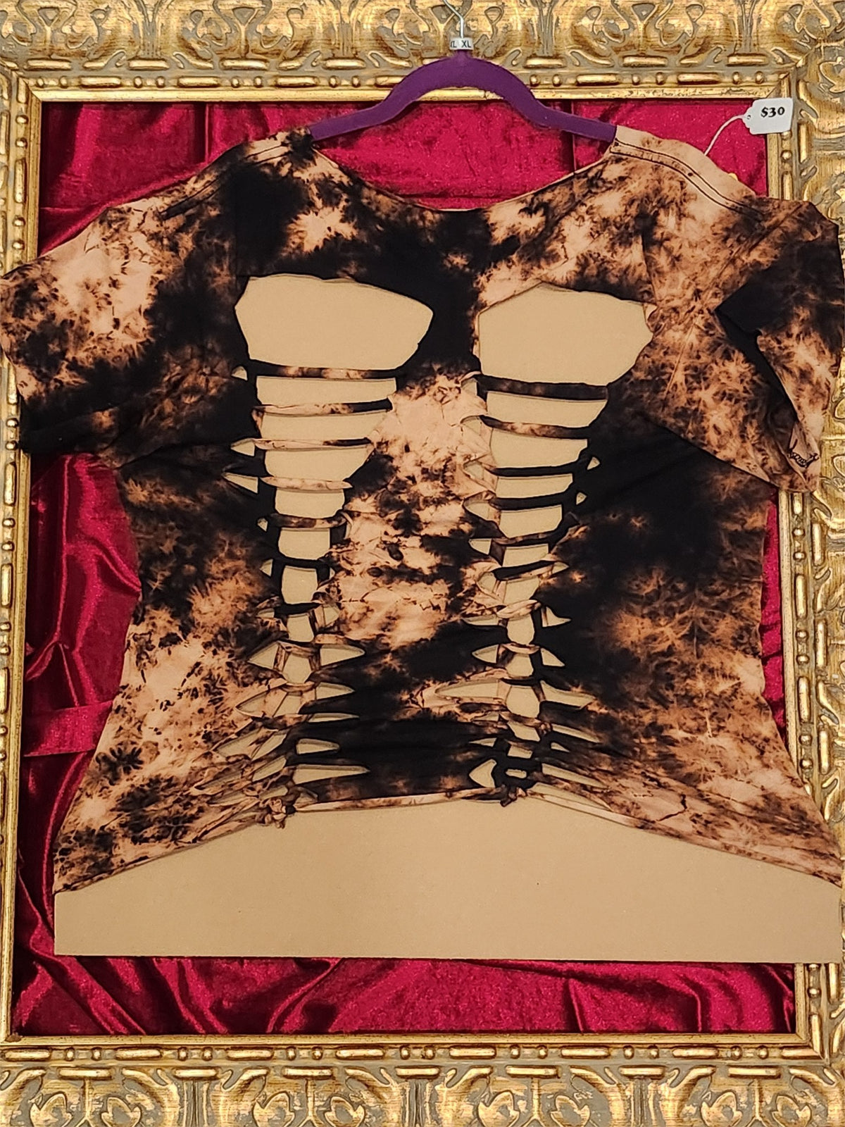 Aaliyah Shirt – Upcycled One-of-a-Kind Women’s XL Reworked Shirt - additional view
