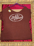 Dr. Pepper Shirt – Upcycled One-of-a-Kind Women’s XL Reworked Shirt