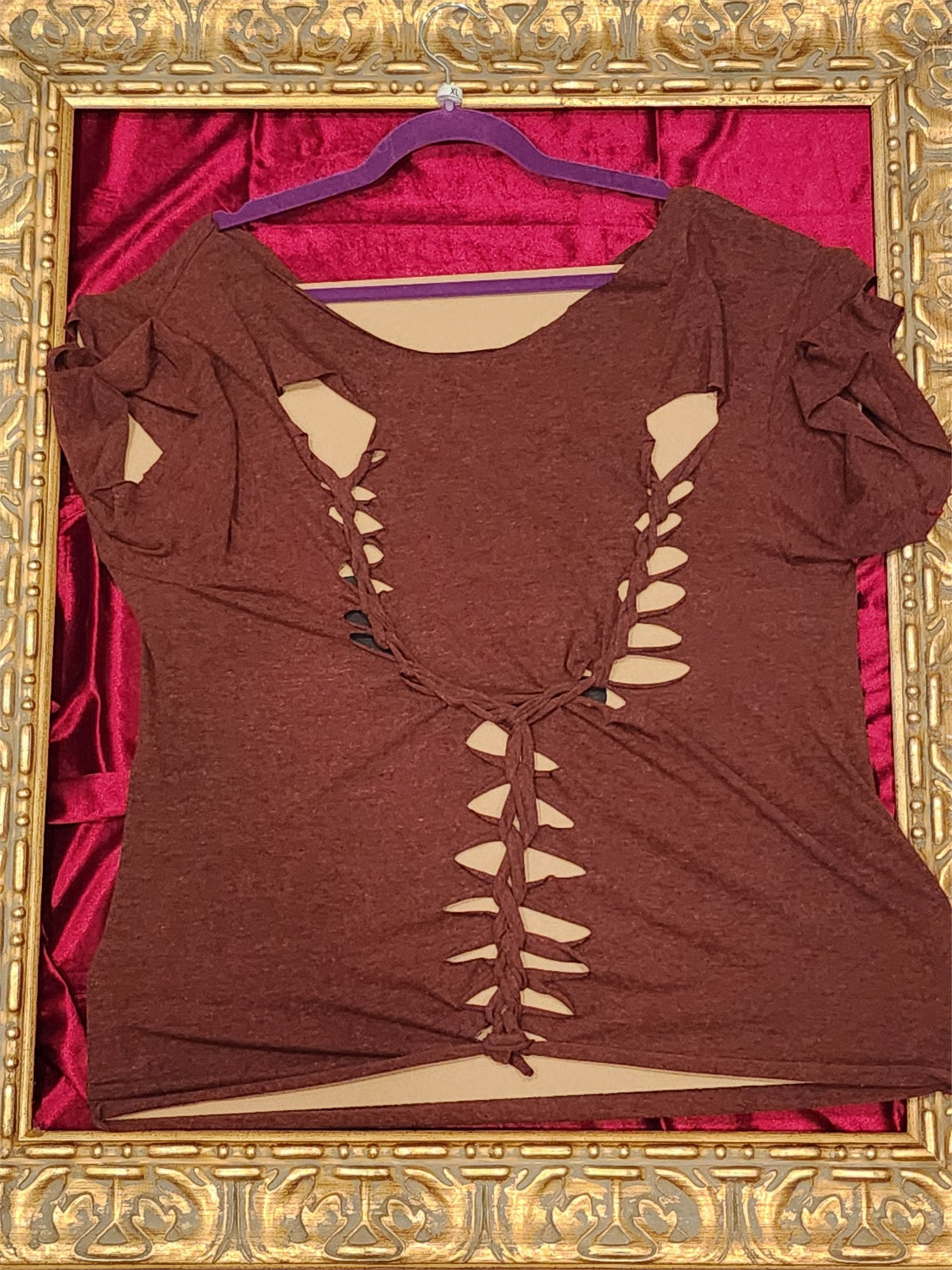 Dr. Pepper Shirt – Upcycled One-of-a-Kind Women’s XL Reworked Shirt - additional view