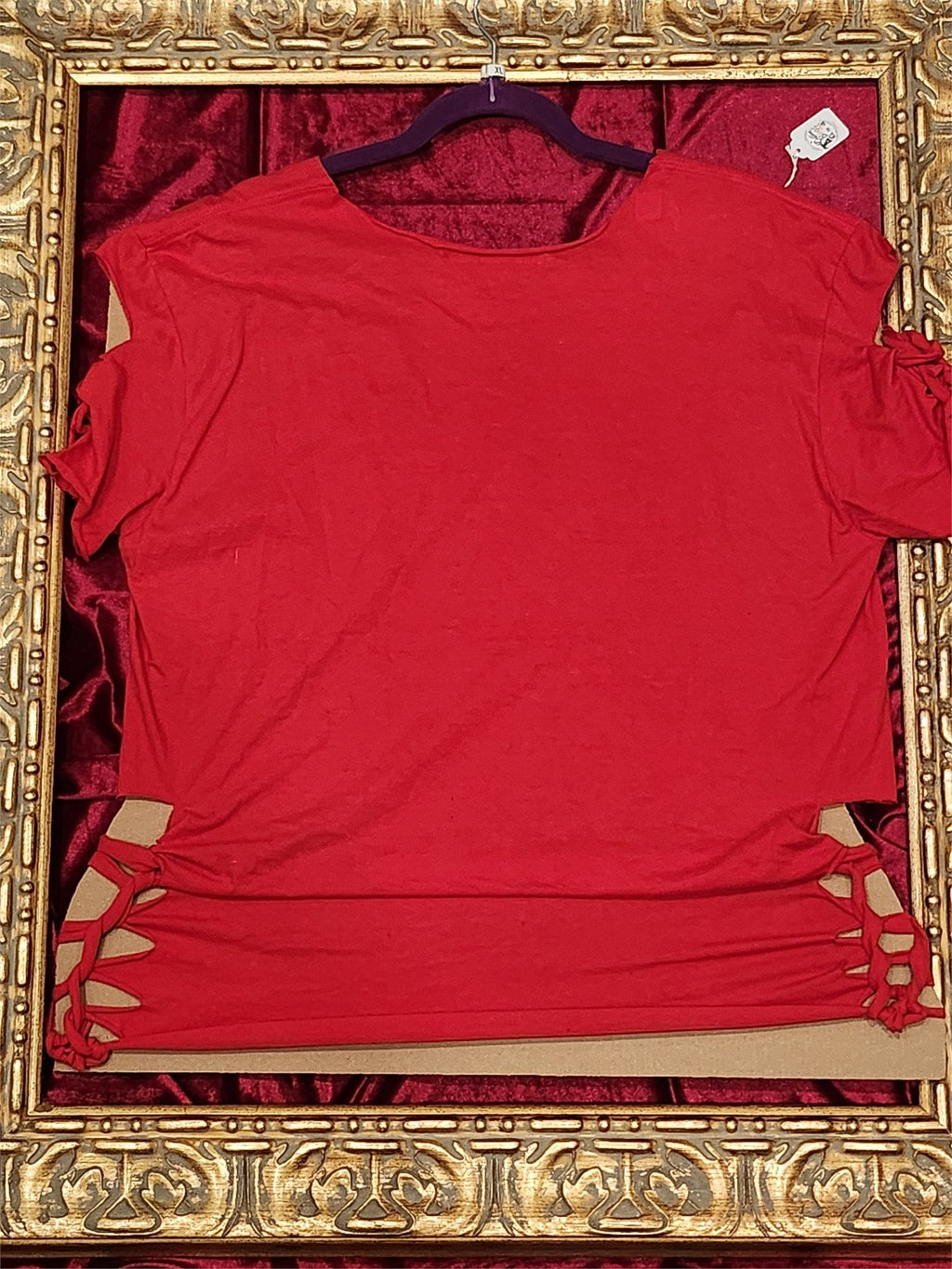 Loved John 3:16 Shirt – Upcycled One-of-a-Kind Women’s XL Reworked Shirt - additional view