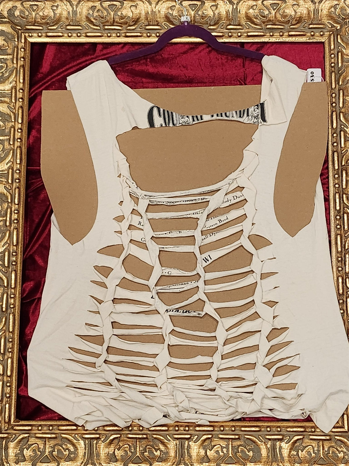Country Thunder Tank – Upcycled One-of-a-Kind Women’s XL Reworked Tank - additional view