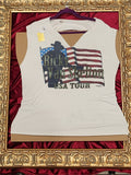 Ricky Van Shelton USA Tour Tank – Upcycled One-of-a-Kind Women’s XL Reworked Tank