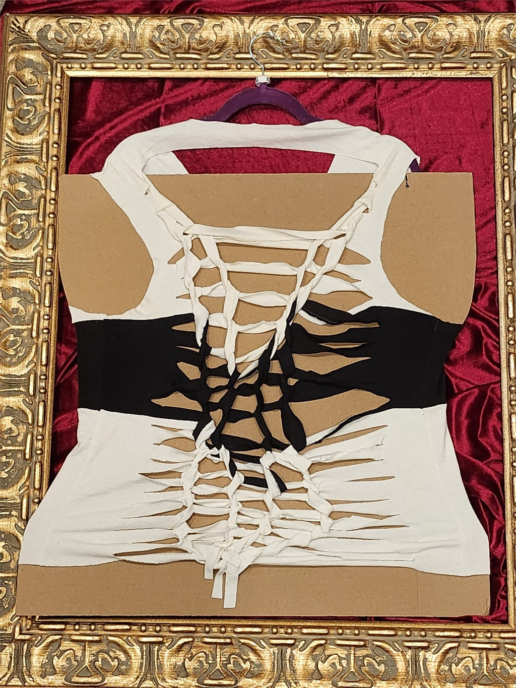 Iowa Football Tank – Upcycled One-of-a-Kind Women’s XL Reworked Tank - additional view