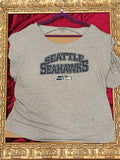 Seattle Seahawks Shirt – Upcycled One-of-a-Kind Women’s XL Reworked Shirt