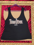 Three Olives Rhinestone Cutout Tank – One-of-a-Kind Women’s Large Reworked Top