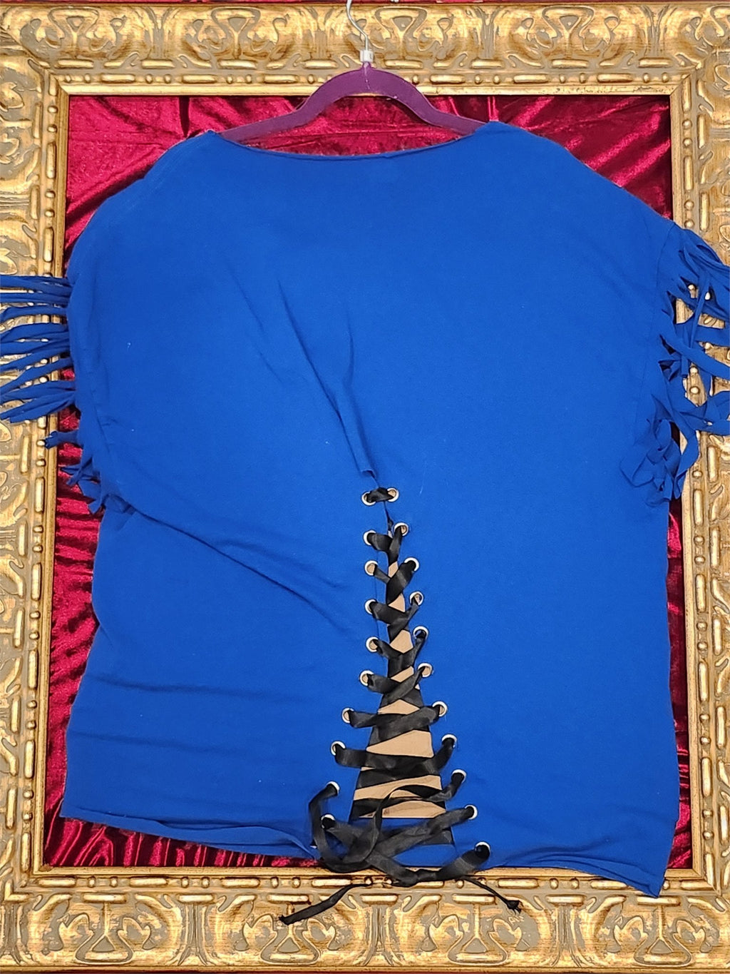 One-of-a-Kind July 4th Uncle Sam Upcycled Shirt – Women’s Large - additional view