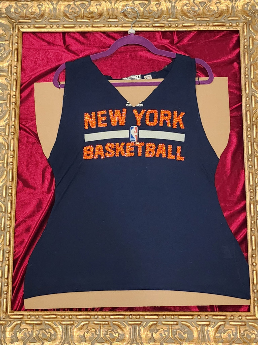 One-of-a-Kind NY Basketball Upcycled Tank – Women’s Large
